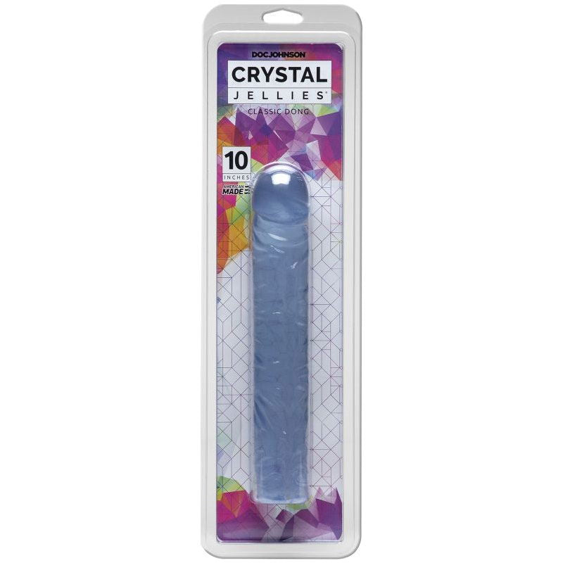 25cm Classic Flexible Jelly Dong - Clear - Shhh...