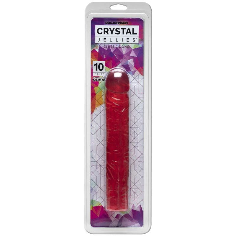 25cm Classic Flexible Jelly Dong - Pink - Shhh...