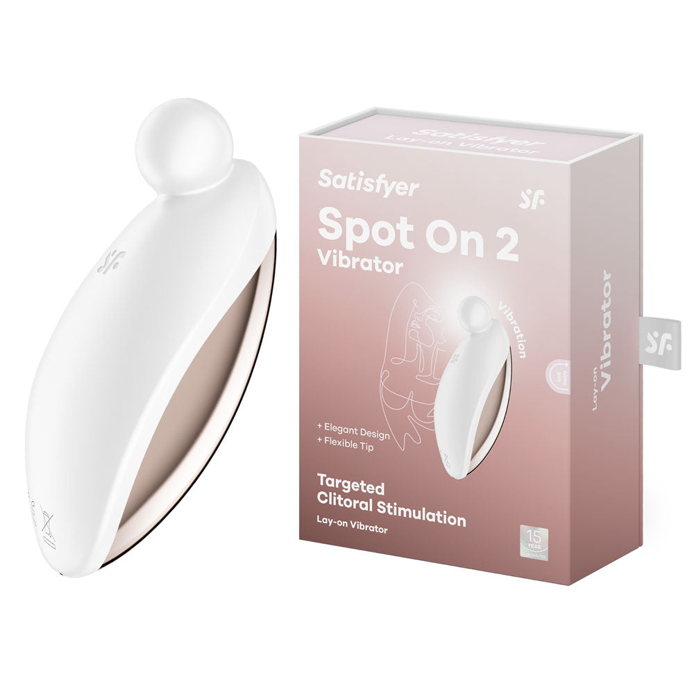 Satisfyer Spot On 2 Lay On Vibrator - White