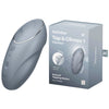 Satisfyer Tap & Climax 1 Waterproof Lay On Vibrator - Blue Grey