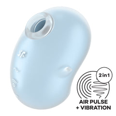 Satisfyer Cutie Ghost Air Pulse Clit Stimulator - Blue