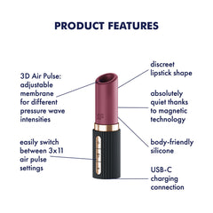 Satisfyer Pro 2 Kiss - /Black USB Rechargeable Air Pulse Stimulator
