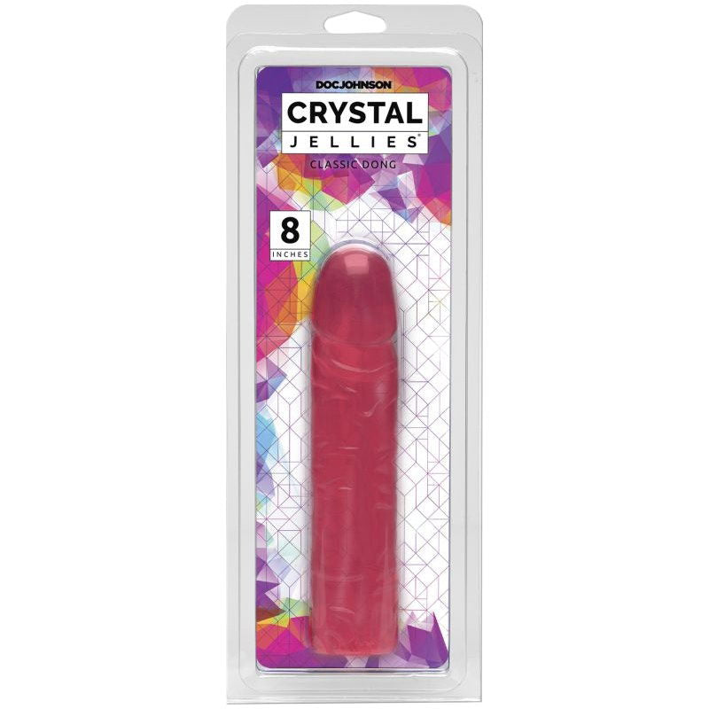 8 inch Classic Jelly Dong - Pink - Shhh...