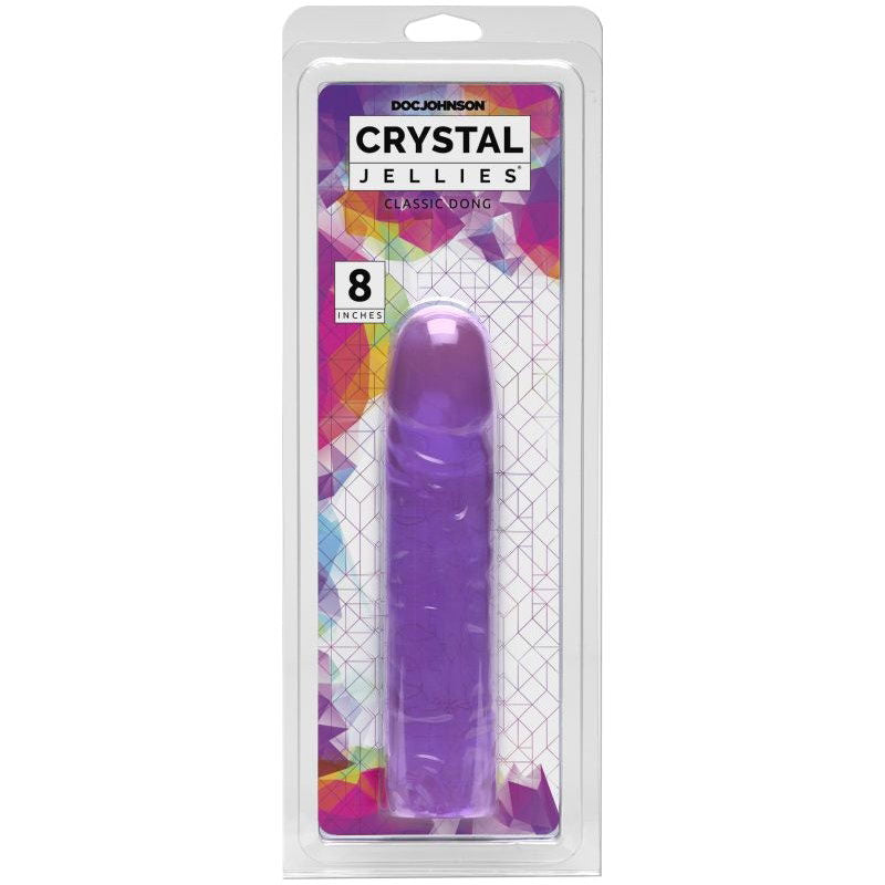 8 inch Classic Jelly Dong - Purple - Shhh...