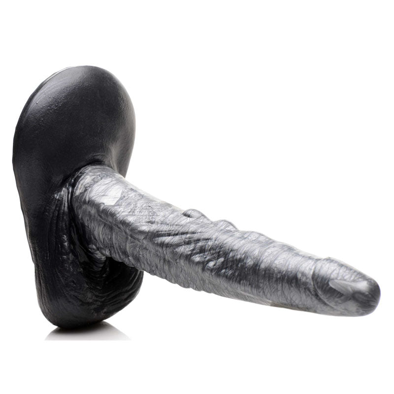 Creature Cocks The Gargoyle Rock Hard Silicone Dildo - Silver 23.6 cm