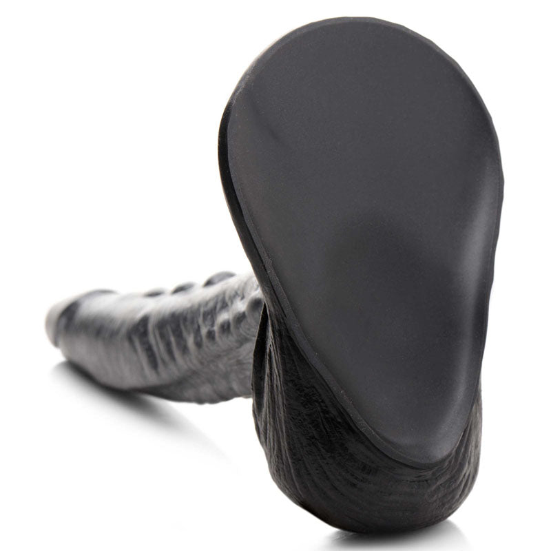 Creature Cocks The Gargoyle Rock Hard Silicone Dildo - Silver 23.6 cm