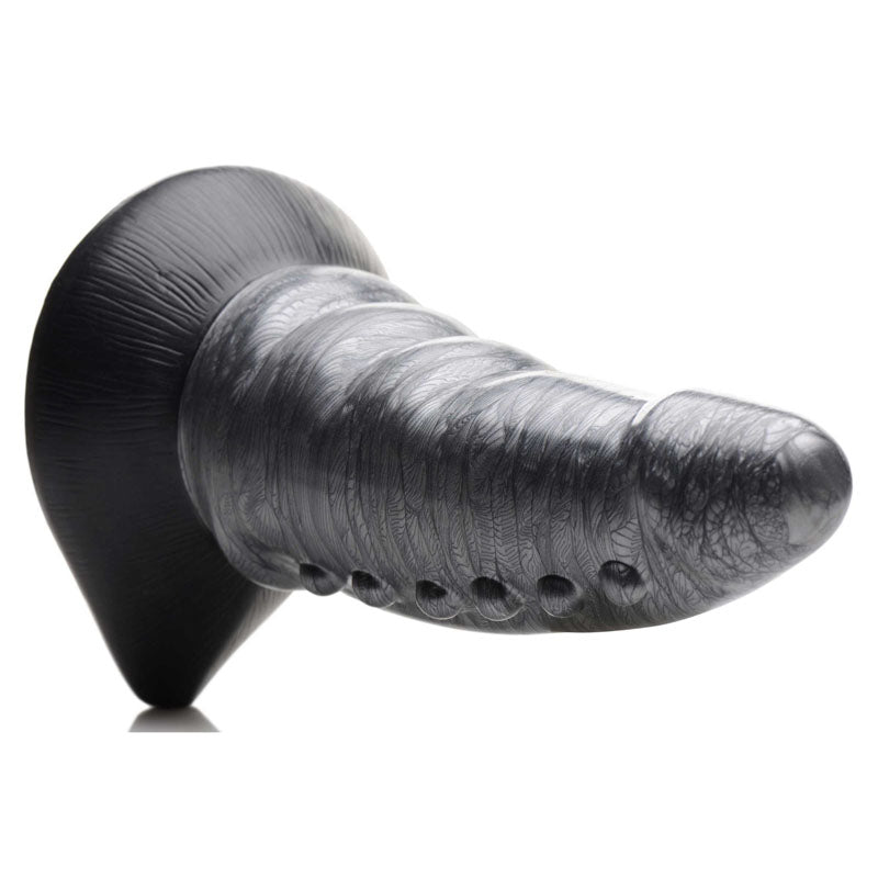 Creature Cocks Beastly Tapered Bumpy Silicone Dildo - Silver 21 cm