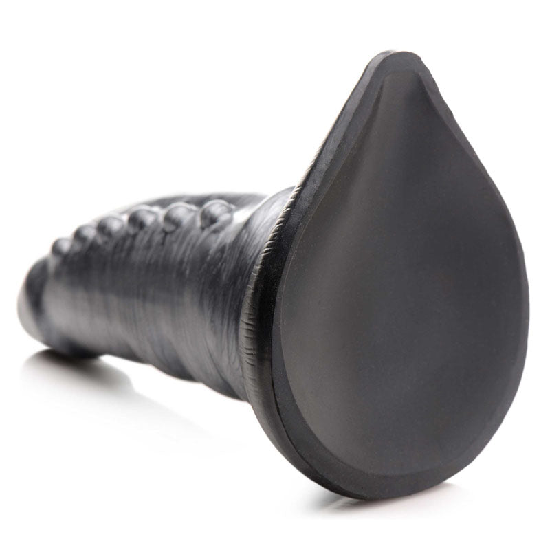 Creature Cocks Beastly Tapered Bumpy Silicone Dildo - Silver 21 cm