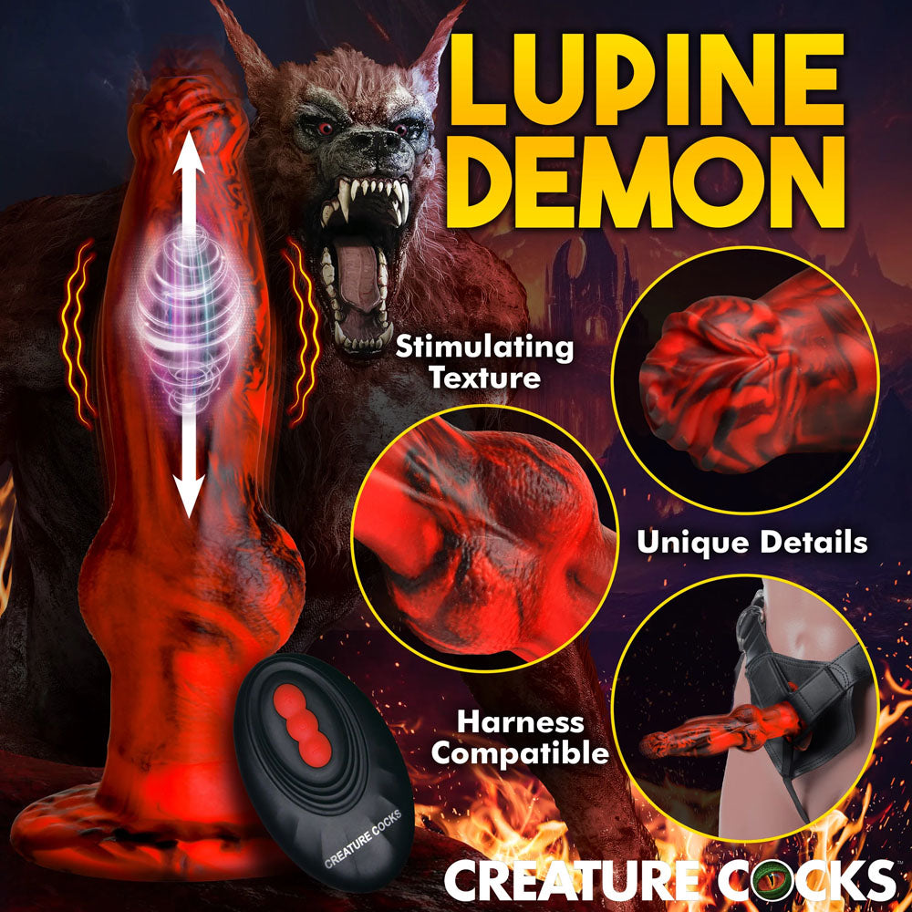 Creature Cocks Hell Wolf -  22 cm USB Rechargeable Thrusting Fantasy Dildo