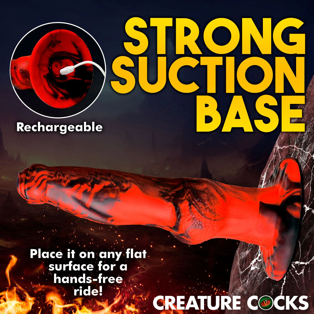 Creature Cocks Hell Wolf -  22 cm USB Rechargeable Thrusting Fantasy Dildo