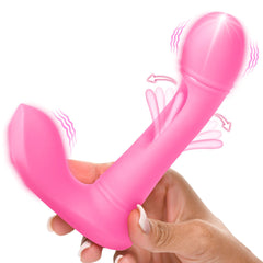 Inmi 15cm Flicking G-Spot Vibrator with Remote - Pink