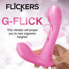 Inmi 15cm Flicking G-Spot Vibrator with Remote - Pink