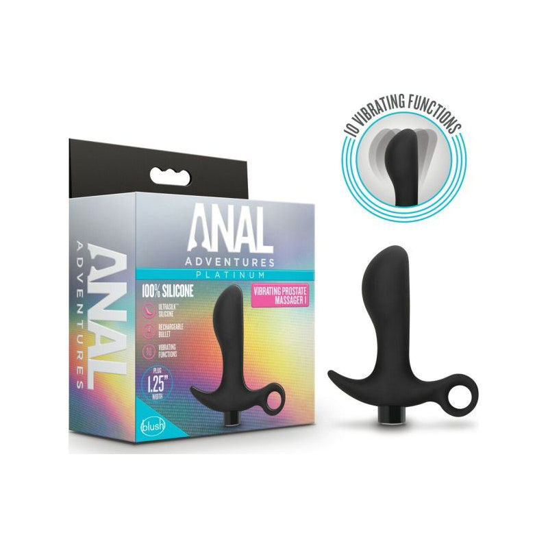 Anal Adventures Platinum Silicone Prostate Massager 01 - Shhh...