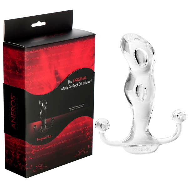 Aneros Progasm ICE Prostate Massager - Clear - Shhh...