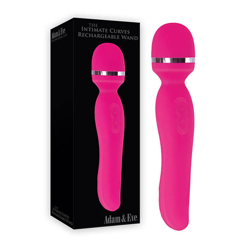 Adam & Eve Intimate Curves Rechargeable Wand - Pink