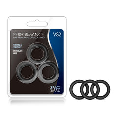 Performance VS2 Pure Premium Silicone Cockrings - Black