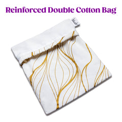 The Collection Embrace Sex Toy Storage Bag - Gold Swirl