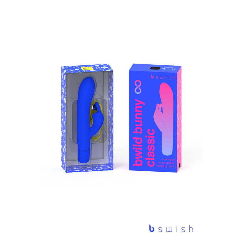 Bwild Classic Bunny Infinite - Pacific  - Pacific  15.2 cm USB Rechargeable Rabbit Vibrator