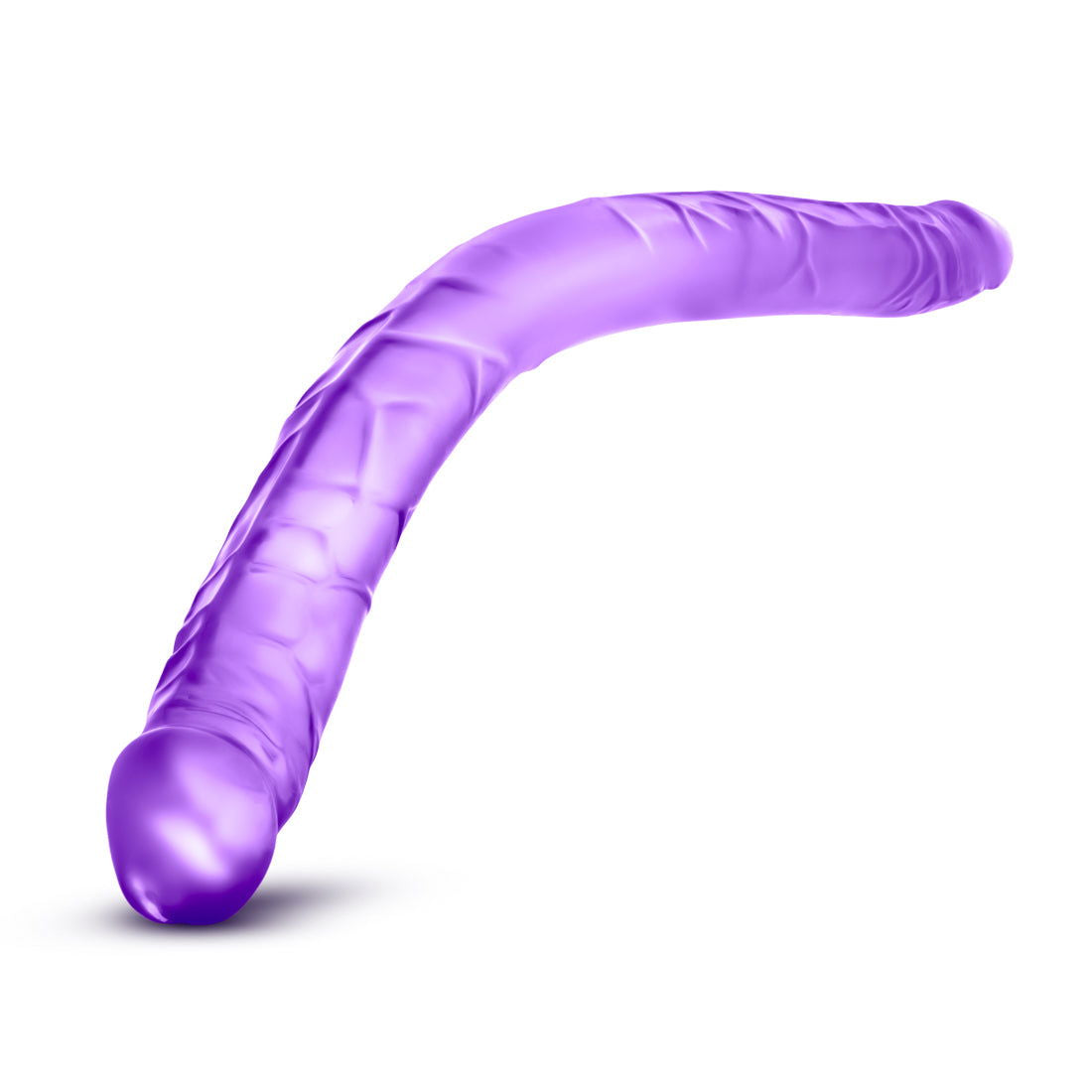 B Yours Double Dildo Purple 16in - Shhh...