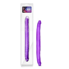 B Yours Double Dildo Purple 16in - Shhh...