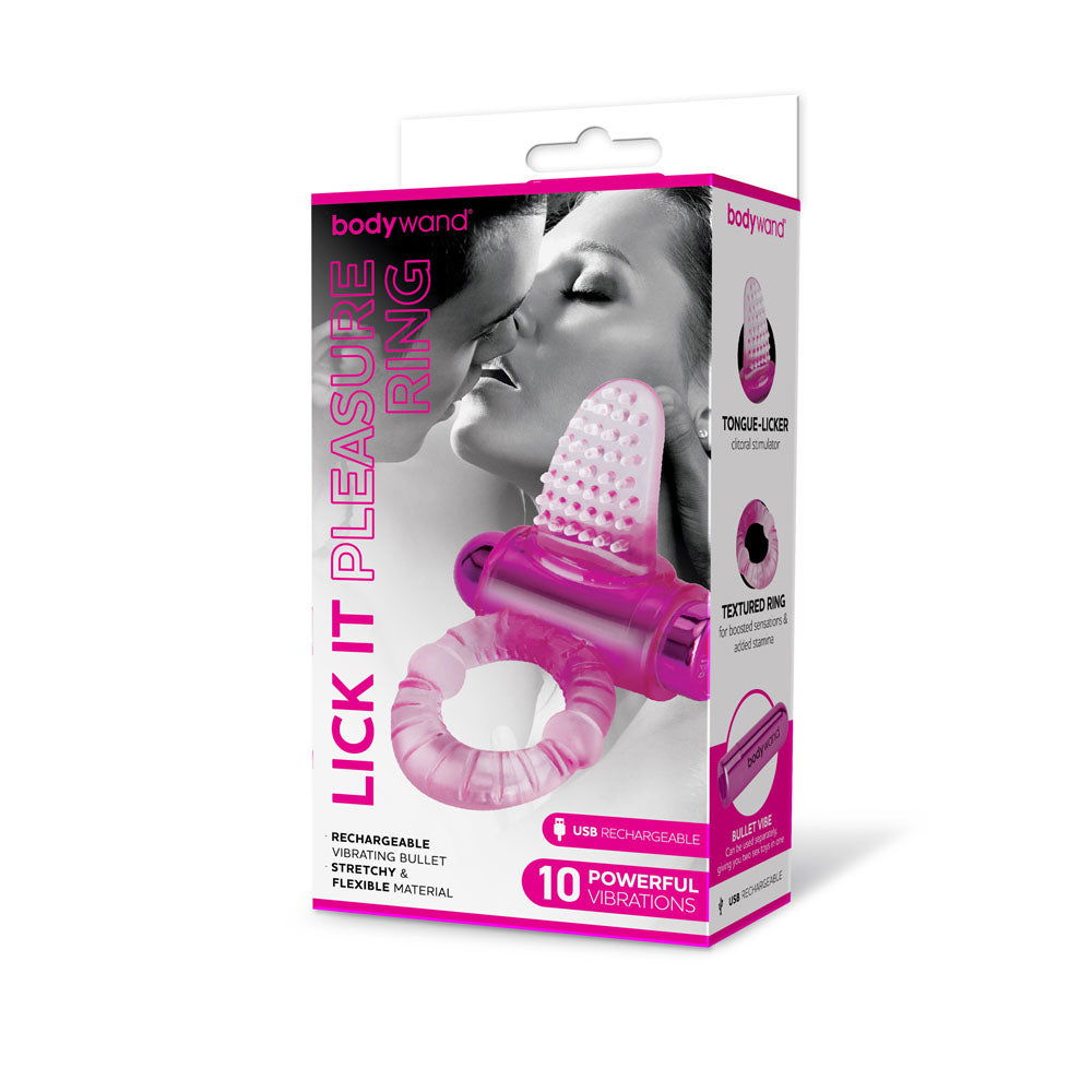 Bodywand Rechargeable Lick It Pleasure Ring - Shhh...