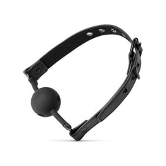 Breathable Silicone Ball Gag Black - Shhh...