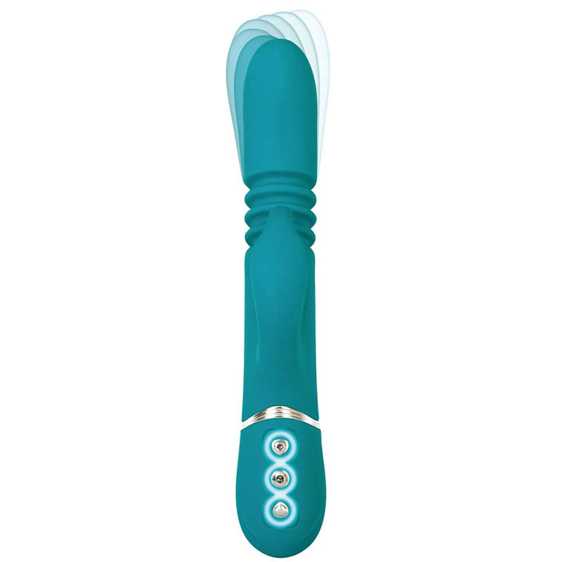 Adam & Eve Eve's Rechargeable Thrusting Rabbit - Green