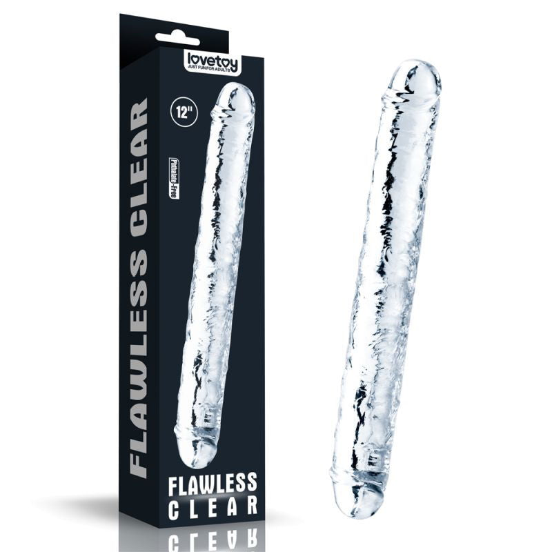 Clear Jelly Double ended dildo 30cm - Shhh...