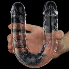 Clear Jelly Double ended dildo 30cm - Shhh...