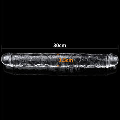 Clear Jelly Double ended dildo 30cm - Shhh...