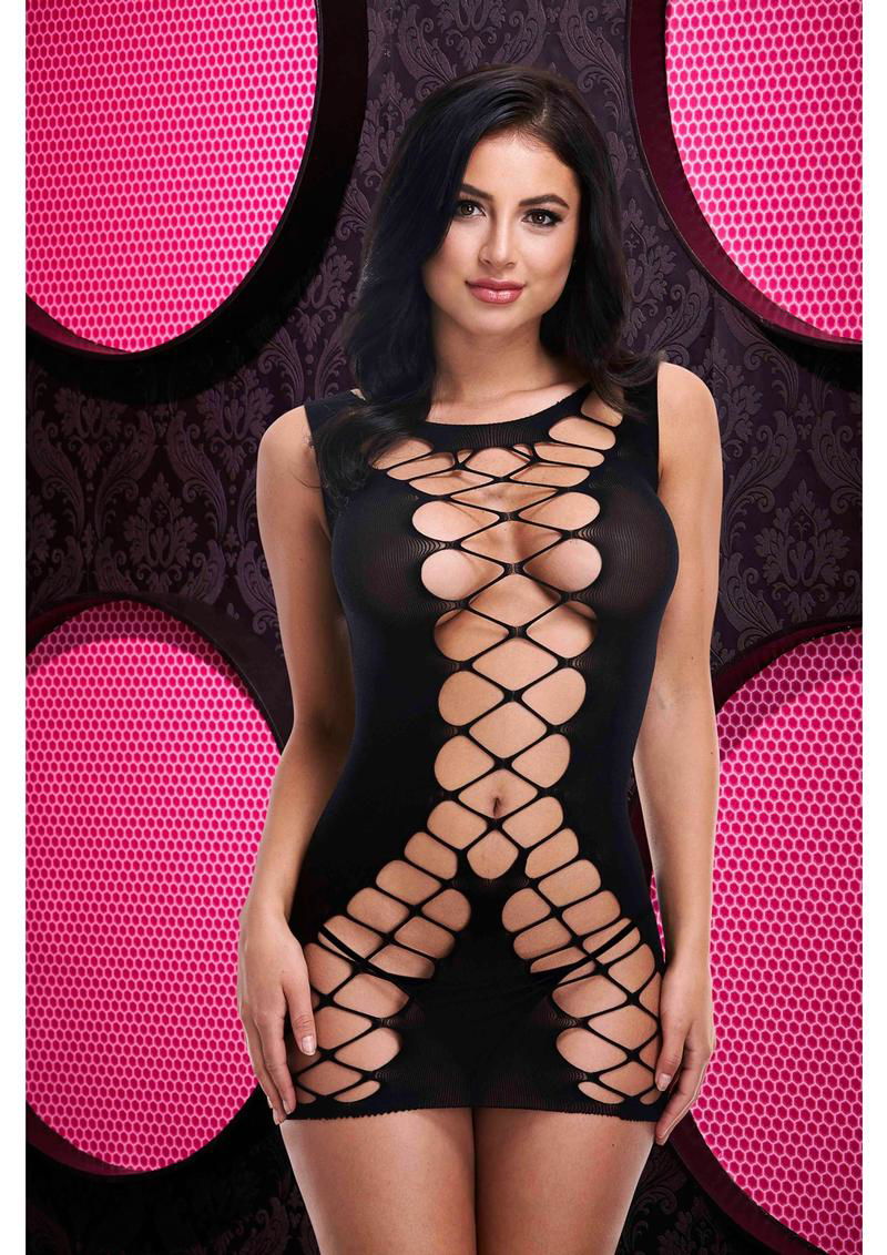 Criss Cross Mini Dress Black OS - Shhh...