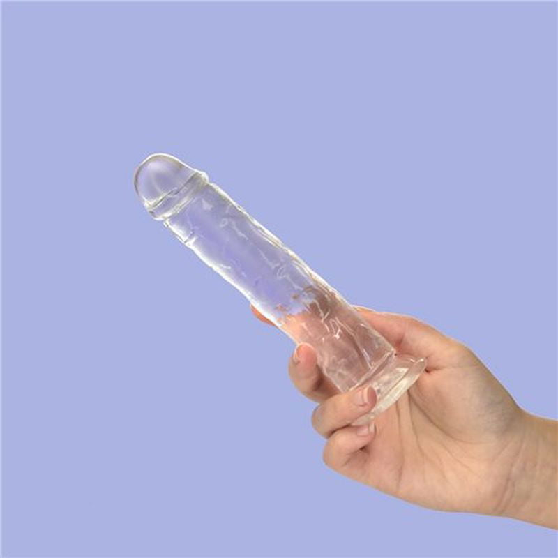 Crystal Dildo Straight 7in Clear - Shhh...