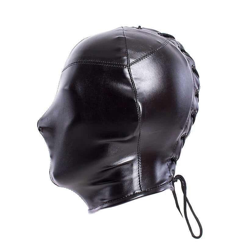 Deprivation hoods with lace up rear - Shhh...