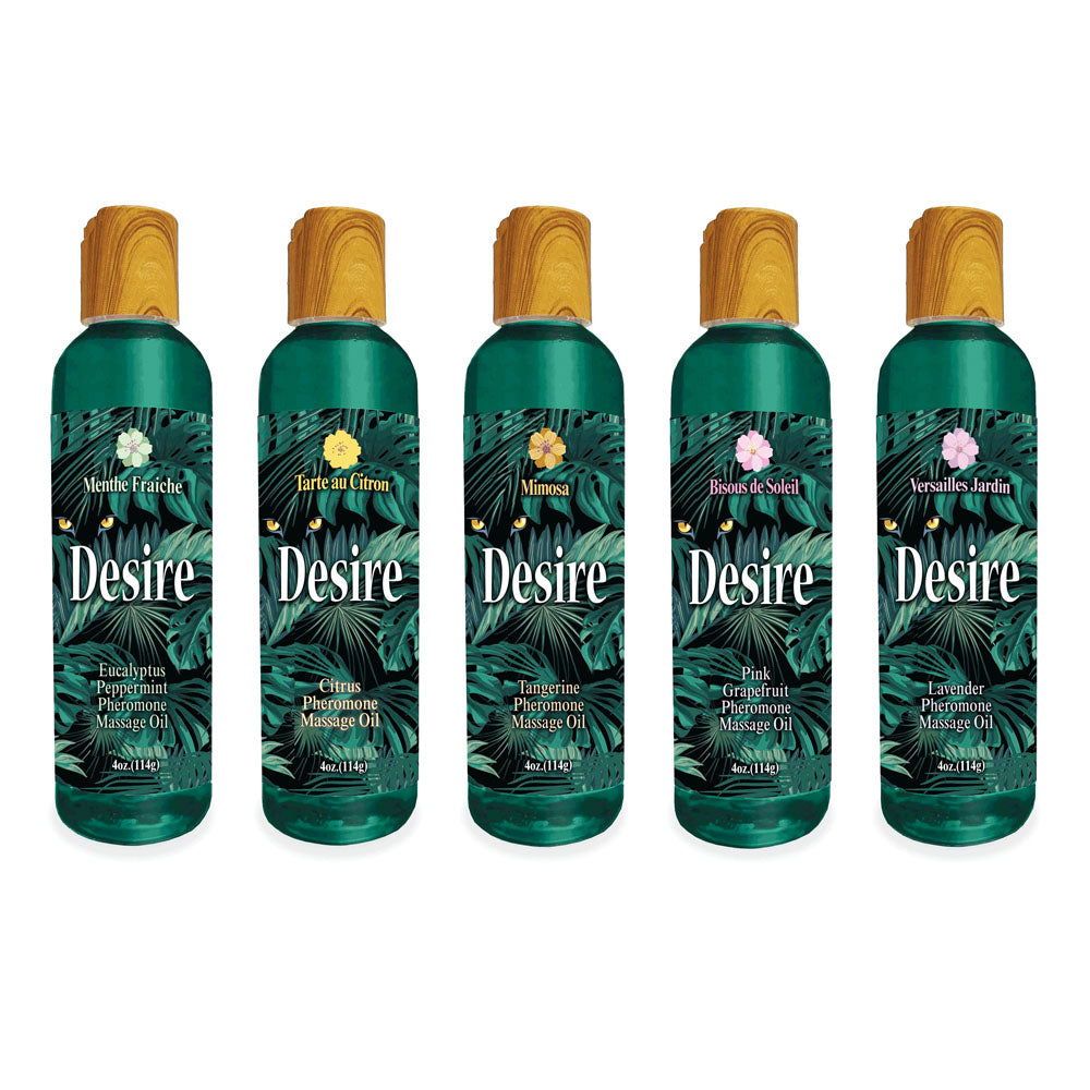 Desire Pheromone Massage Oil - 118ml Tangerine - Shhh...