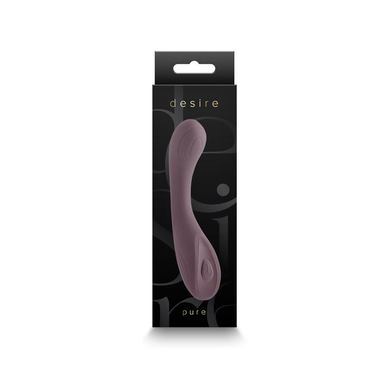 Desire Pure Silicone G-Spot Vibe - Purple - Shhh...