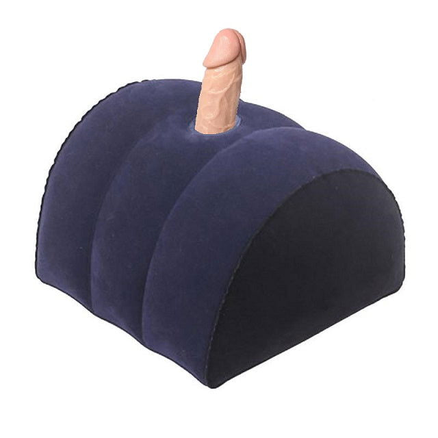 Domed sex pillow with dildo holder - Shhh...