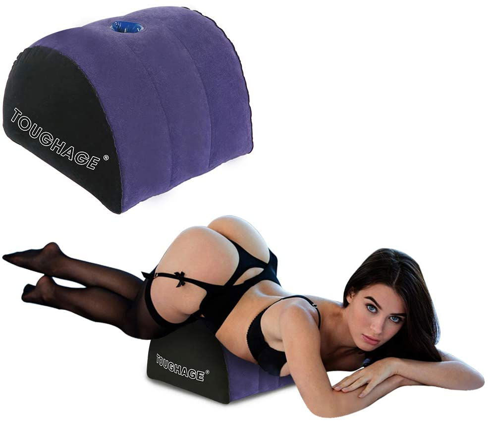 Domed sex pillow with dildo holder - Shhh...