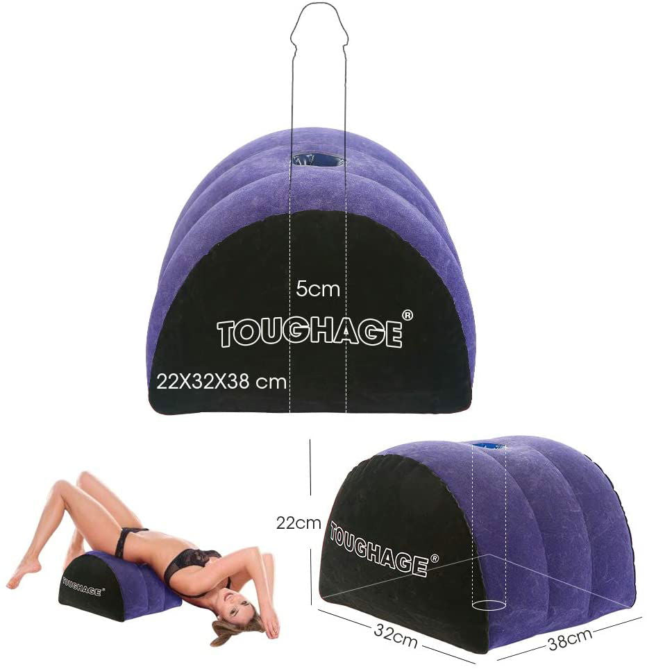 Domed sex pillow with dildo holder - Shhh...