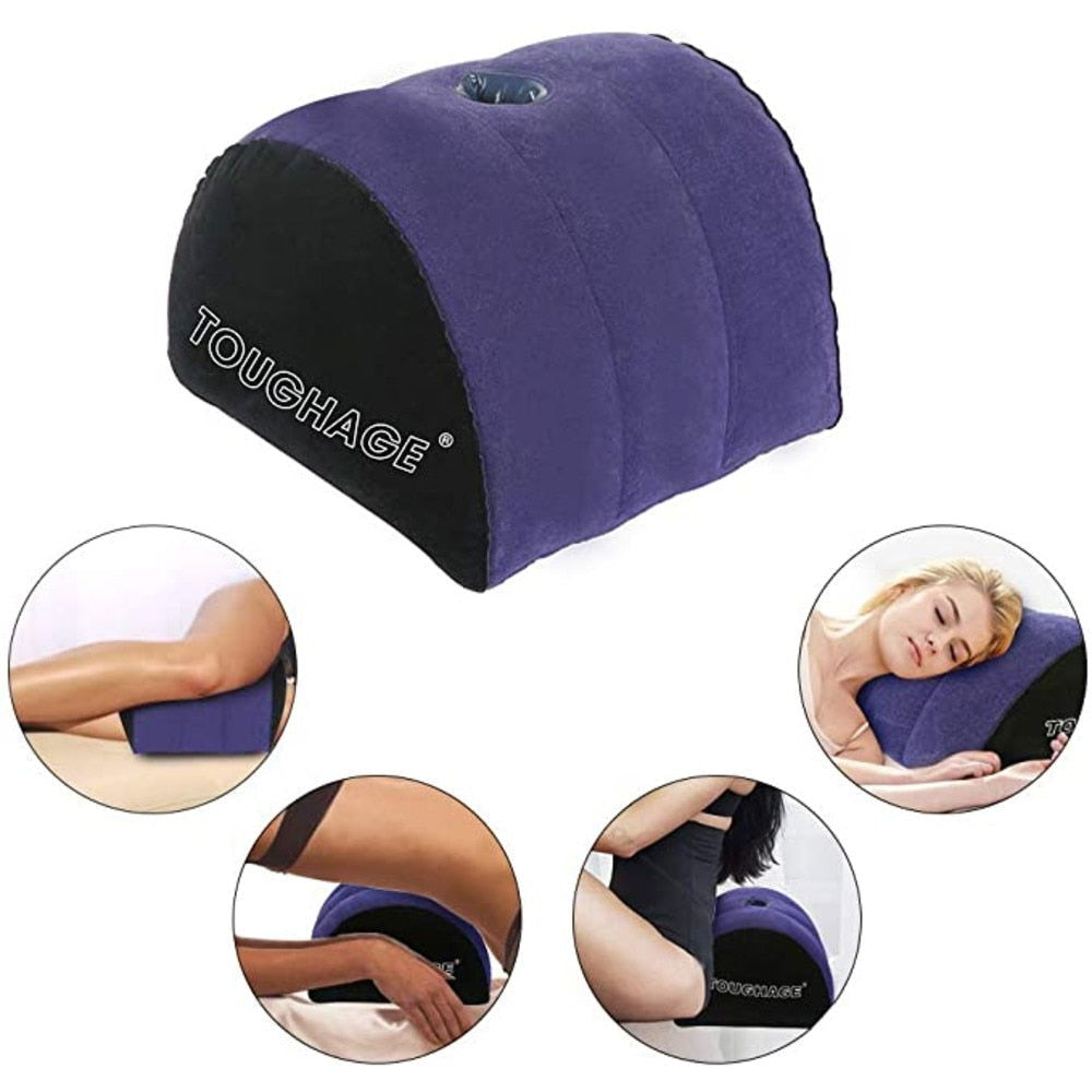 Domed sex pillow with dildo holder - Shhh...