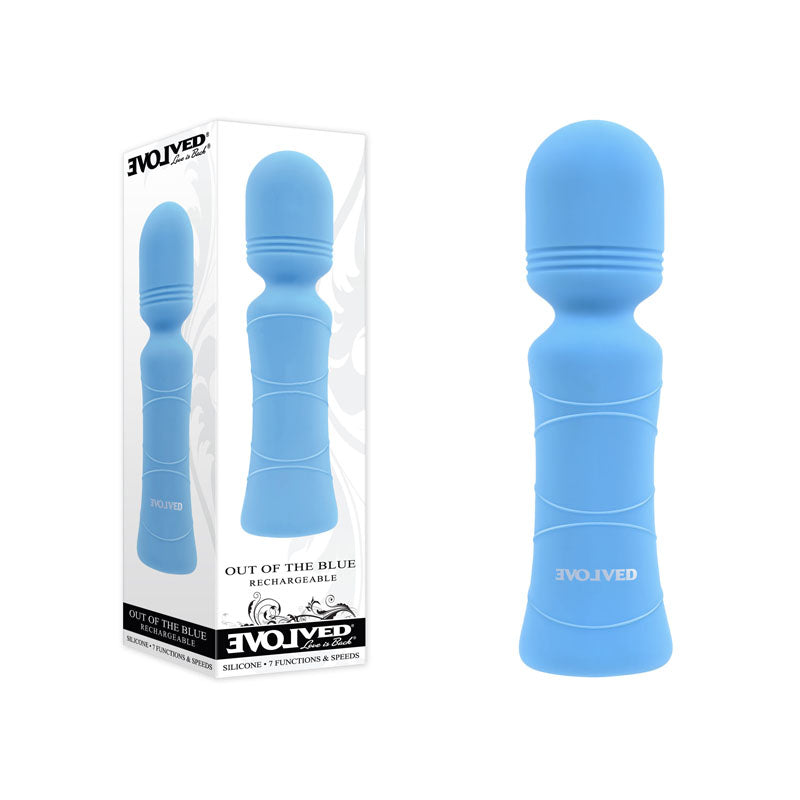 Evolved Out Of The Blue - 10.5 cm USB Rechargeable Mini Massager Wand