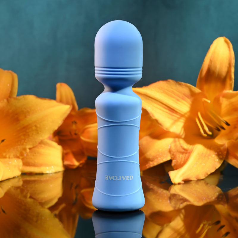 Evolved Out Of The Blue - 10.5 cm USB Rechargeable Mini Massager Wand