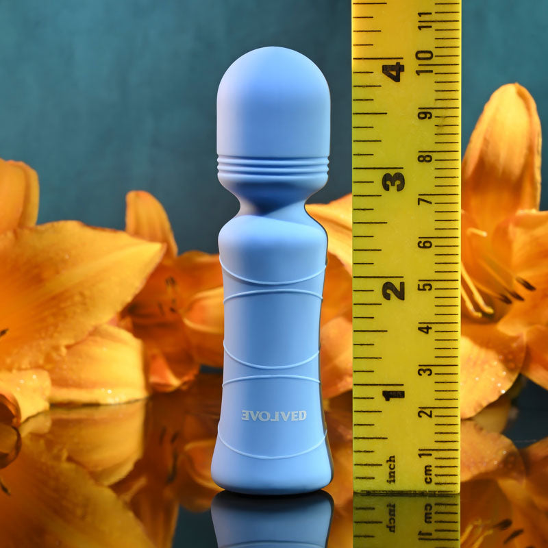 Evolved Out Of The Blue - 10.5 cm USB Rechargeable Mini Massager Wand