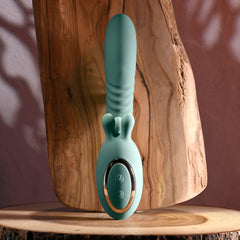 Evolved THRUST INTO ECSTASY 21 cm USB Rechargeable Thrusting & Rotating Vibrator