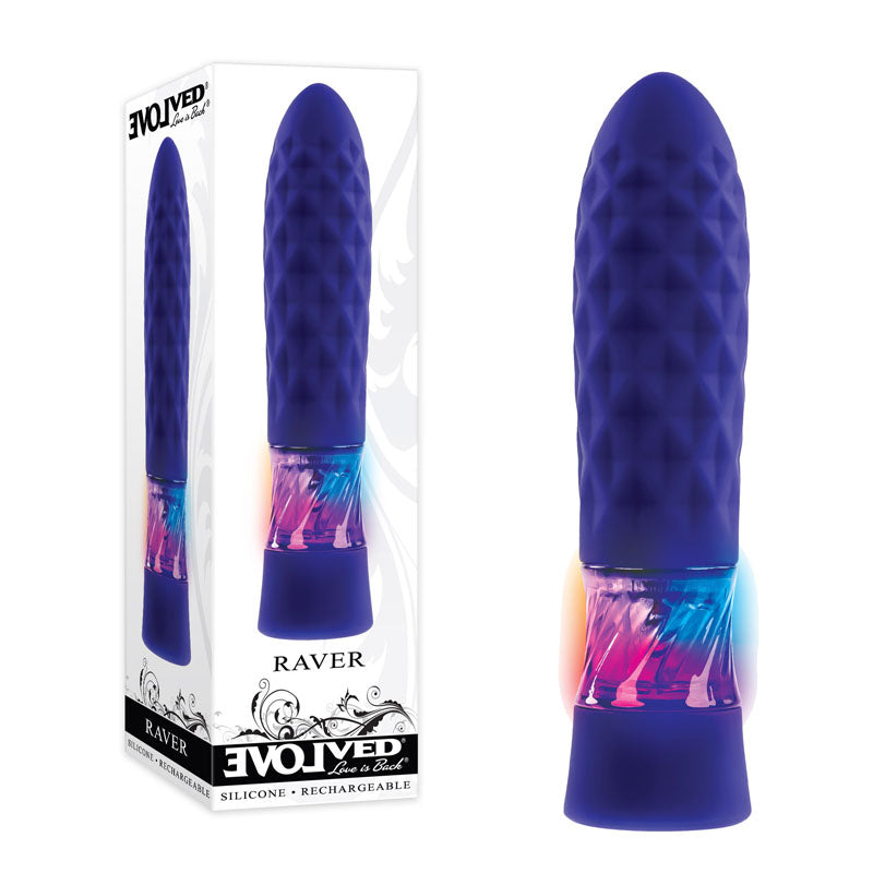 Evolved RAVER - 12.3 cm Rechargeable Mini Vibrator