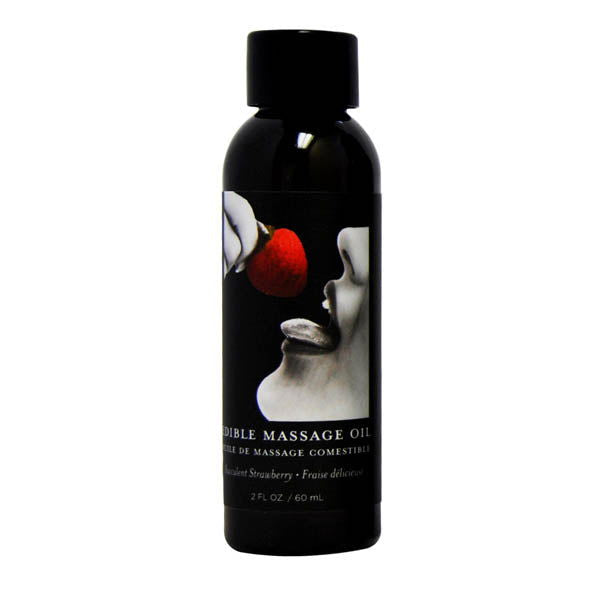 Edible Massage Oil - Strawberry 60ml - Shhh...