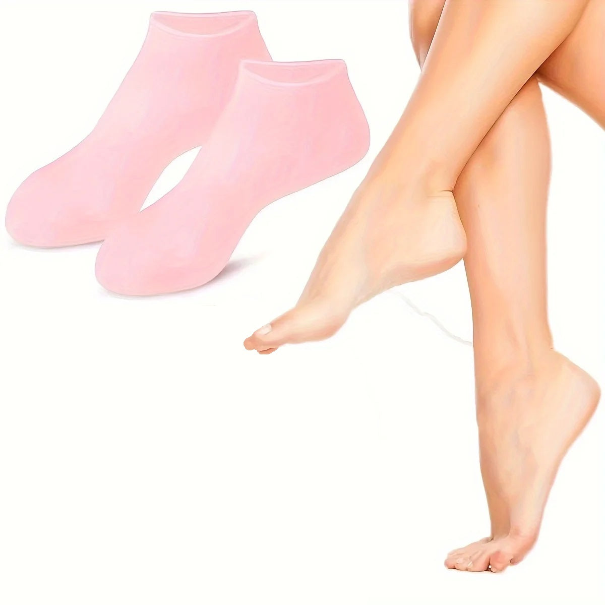 Silicone Foot Softener & Restorer Socks - One Size