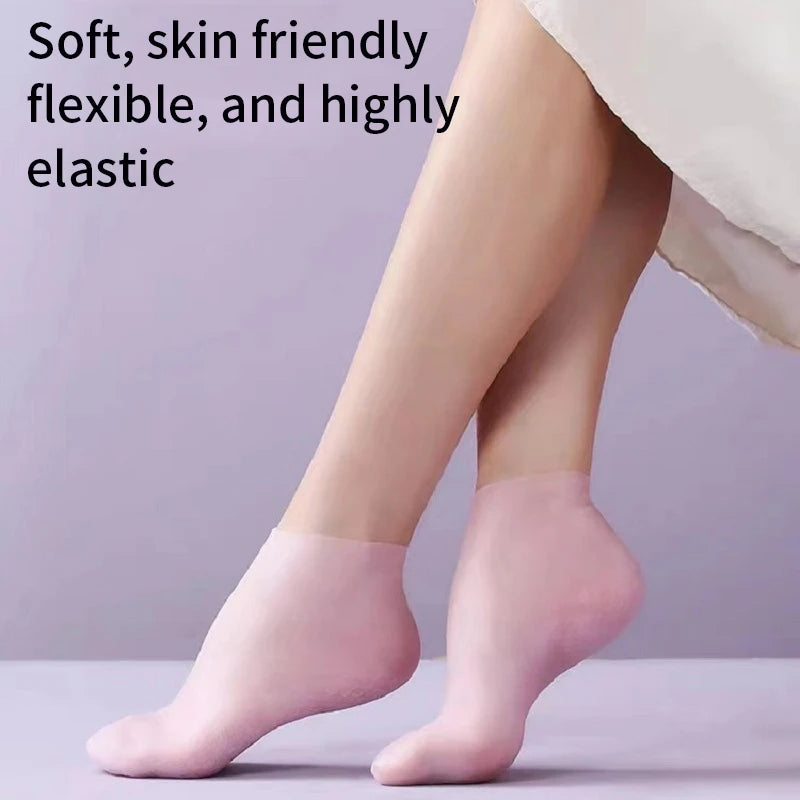 Silicone Foot Softener & Restorer Socks - One Size