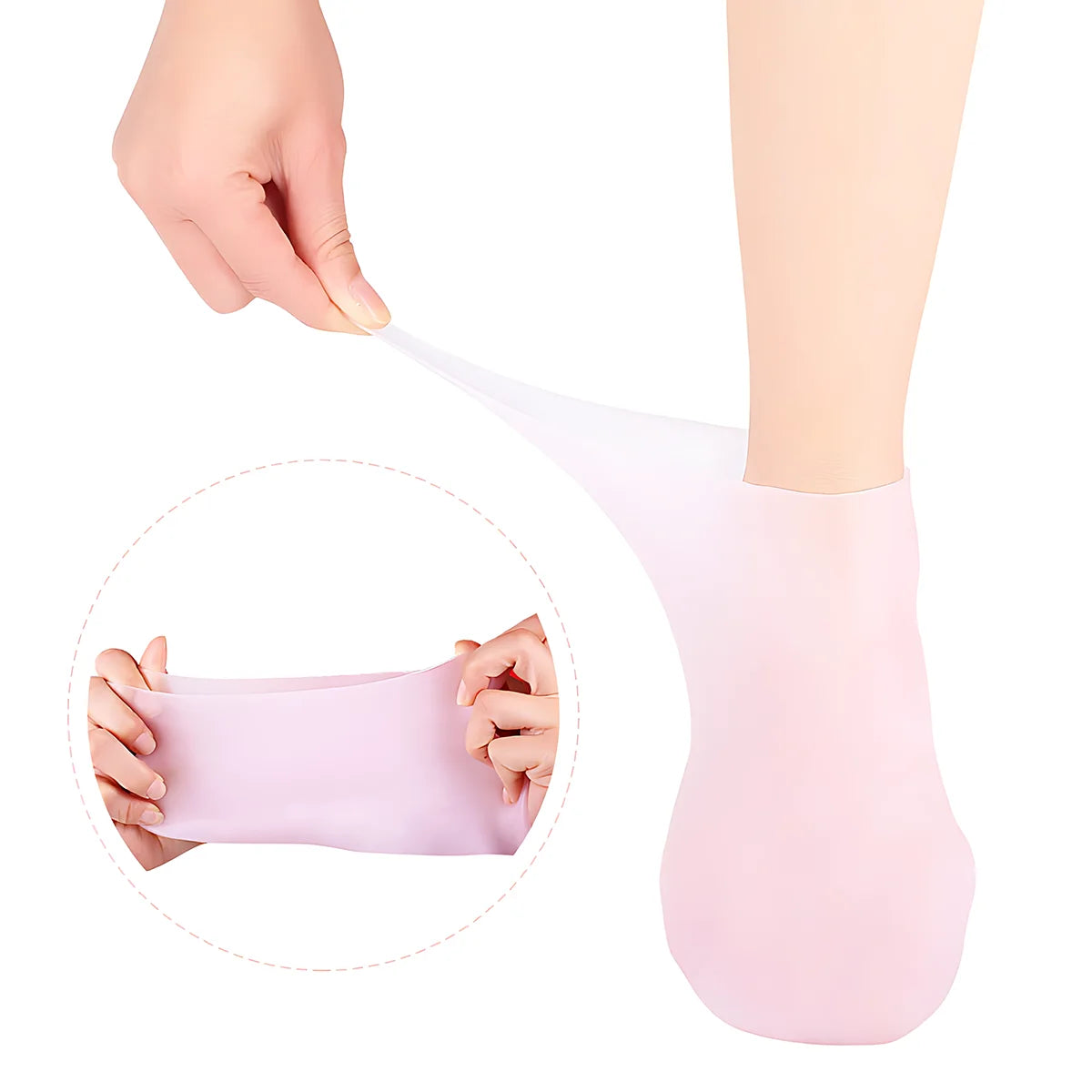 Silicone Foot Softener & Restorer Socks - One Size