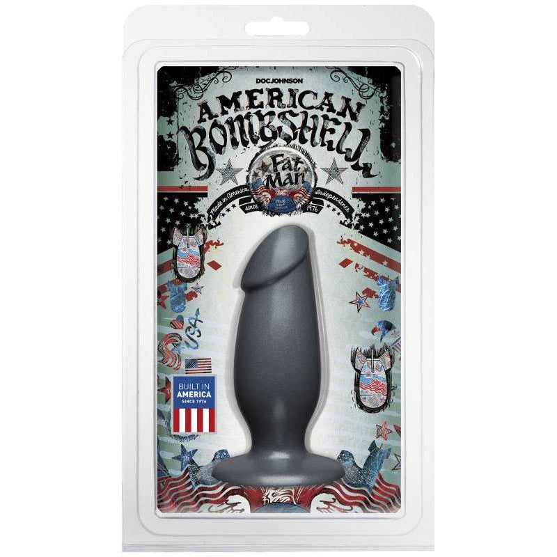 Fat Man Gun Metal 18cm fat dildo - Shhh...