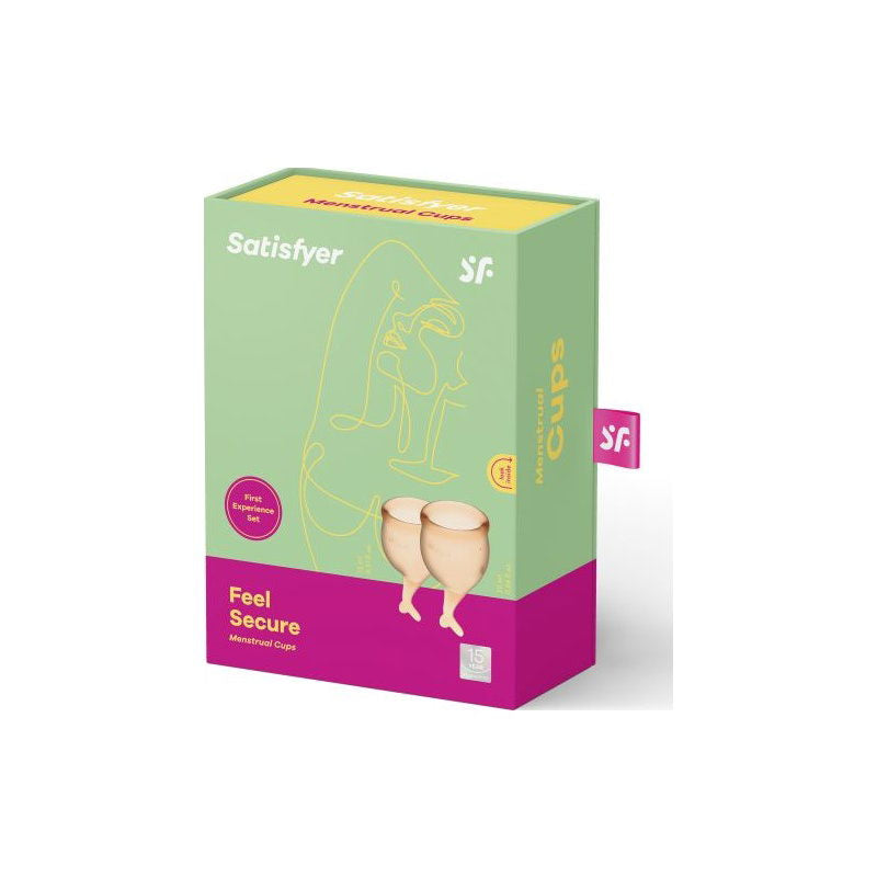 Feel Secure Menstrual Cup Orange 2pcs - Shhh...